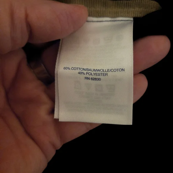 Lands End Windbreaker Jacket Navy Zip Front Size XL - Picture 4 of 4